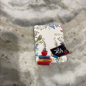 Colorful School-Themed Kids Earrings